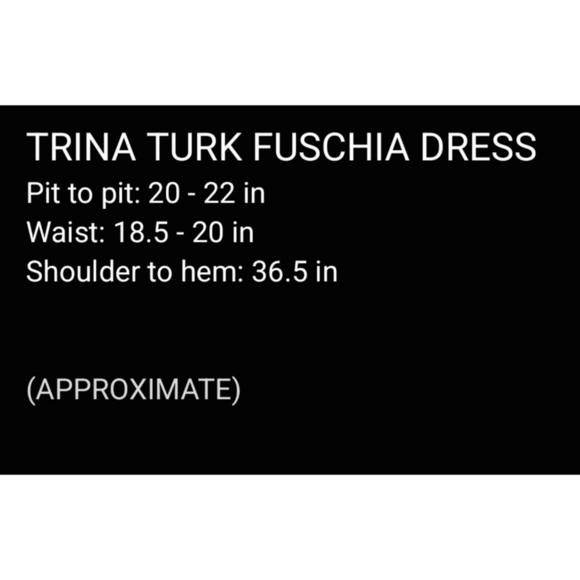 Trina Turk Kalene Vibrant Pink Shift Mini Dress, Side Pockets, Zipper Back, 10 - Picture 2 of 14